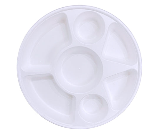 7 Compartment Round Plate