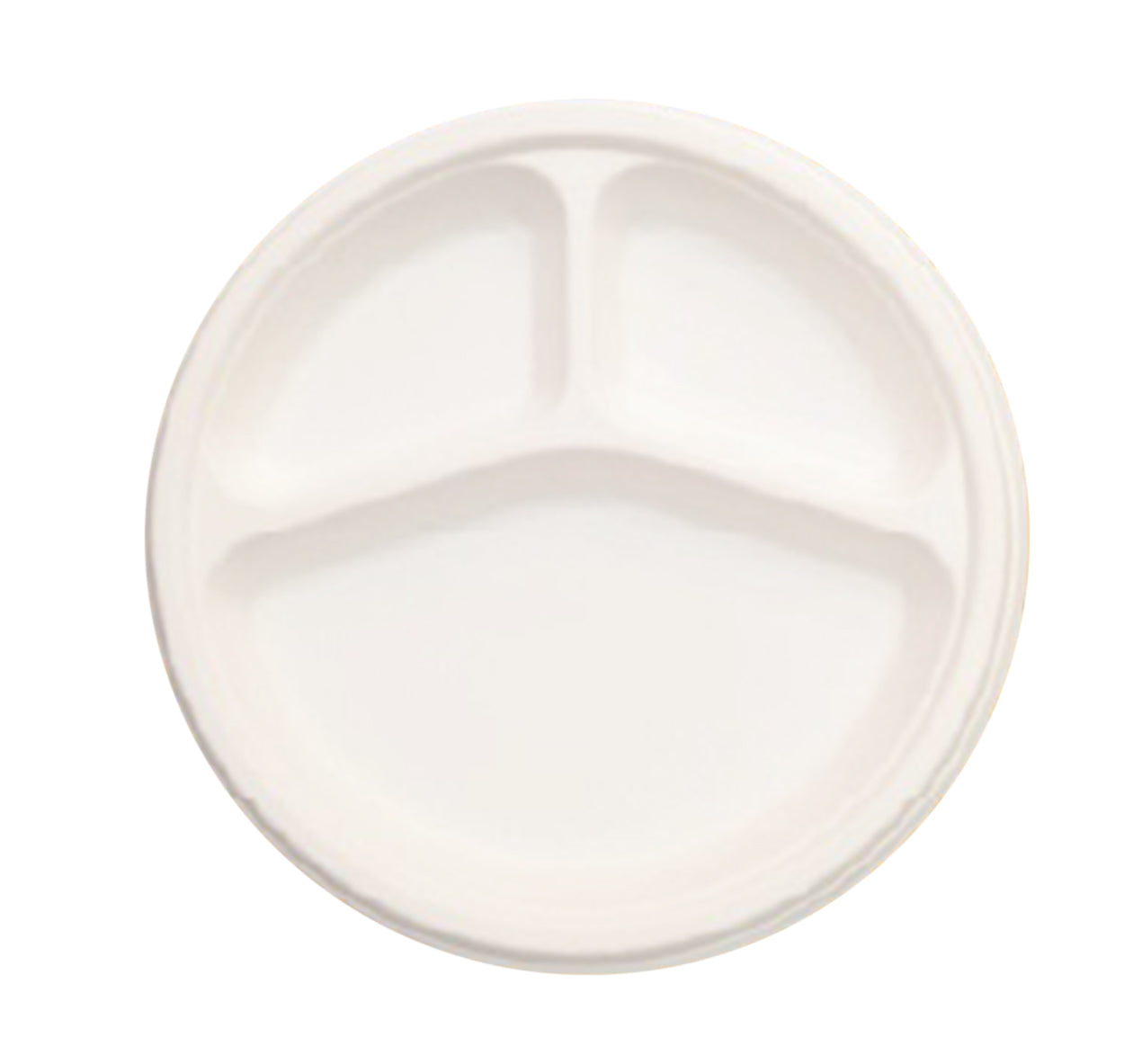 10 inch 3 Compartment Round Plate (26cm)